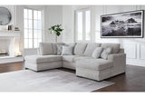 Gabyleigh Nickel 2-Piece Sectional with LAF Chaise by Ashley at Eve Furniture