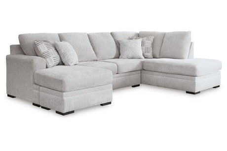 Gabyleigh Nickel 2-Piece Sectional with RAF Chaise by Ashley at Eve Furniture