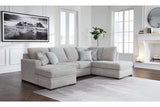 Gabyleigh Nickel 2-Piece Sectional with RAF Chaise by Ashley at Eve Furniture