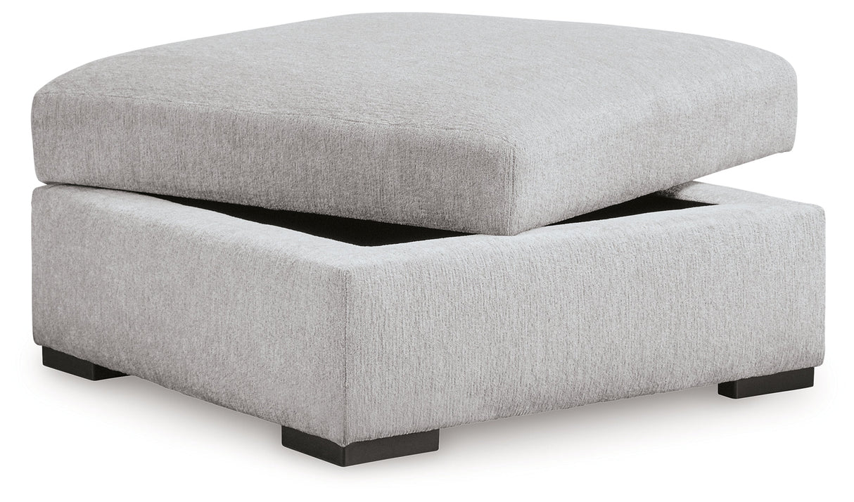 Gabyleigh Nickel Ottoman With Storage