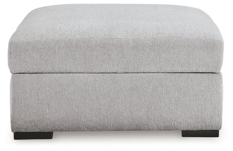 Gabyleigh Nickel Ottoman With Storage by Ashley at Eve Furniture