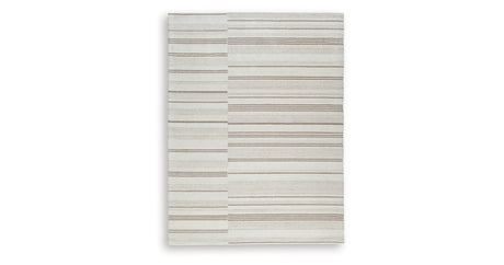 Gadence Ivory/Tan Large Rug by Ashley at Eve Furniture