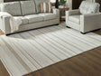 Gadence Ivory/Tan Large Rug by Ashley at Eve Furniture