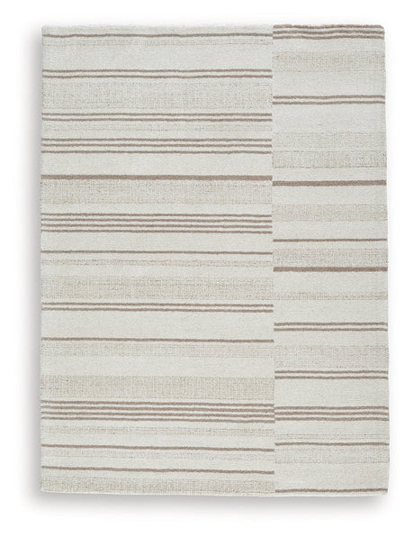 Gadence Ivory/Tan Medium Rug by Ashley at Eve Furniture