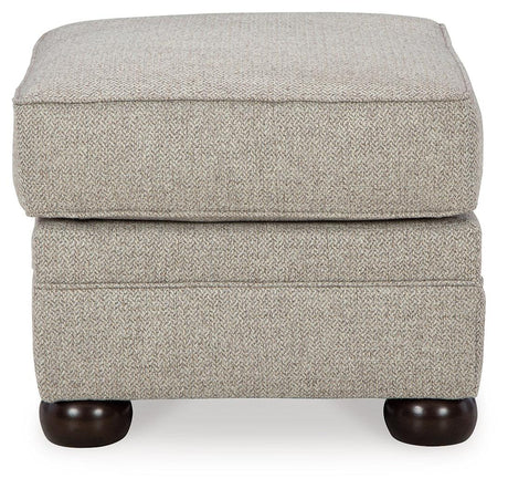 Gaelon Dune Ottoman by Ashley at Eve Furniture