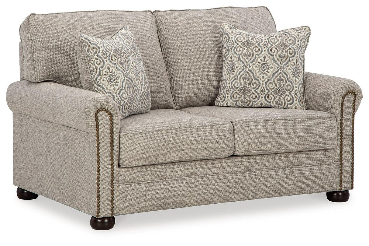 Gaelon Dune Loveseat by Ashley at Eve Furniture