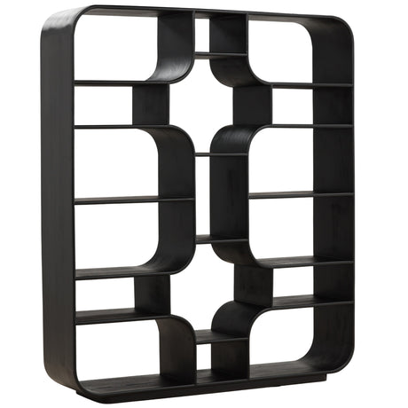 Gaetan Bookcase, Black by Dovetail at Eve Furniture