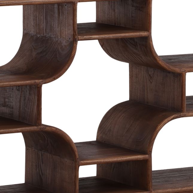 Gaetan Bookcase Brown by Dovetail at Eve Furniture