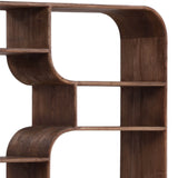 Gaetan Bookcase, Brown by Dovetail at Eve Furniture