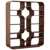 Gaetan Bookcase, Brown by Dovetail at Eve Furniture