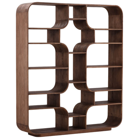 Gaetan Bookcase, Brown by Dovetail at Eve Furniture
