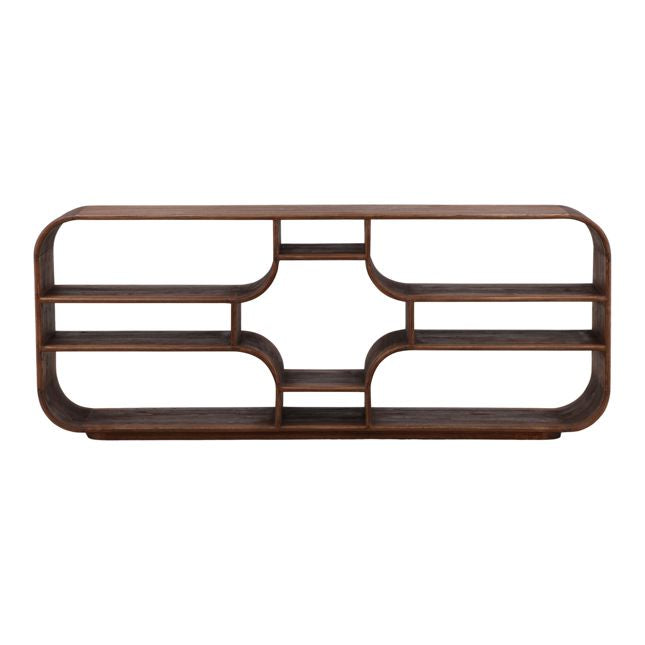 Gaetan Bookcase Brown by Dovetail at Eve Furniture