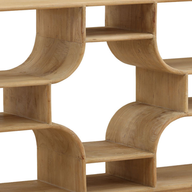 Gaetan Bookcase Light Natural by Dovetail at Eve Furniture
