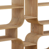 Gaetan Bookcase, Light Natural by Dovetail at Eve Furniture