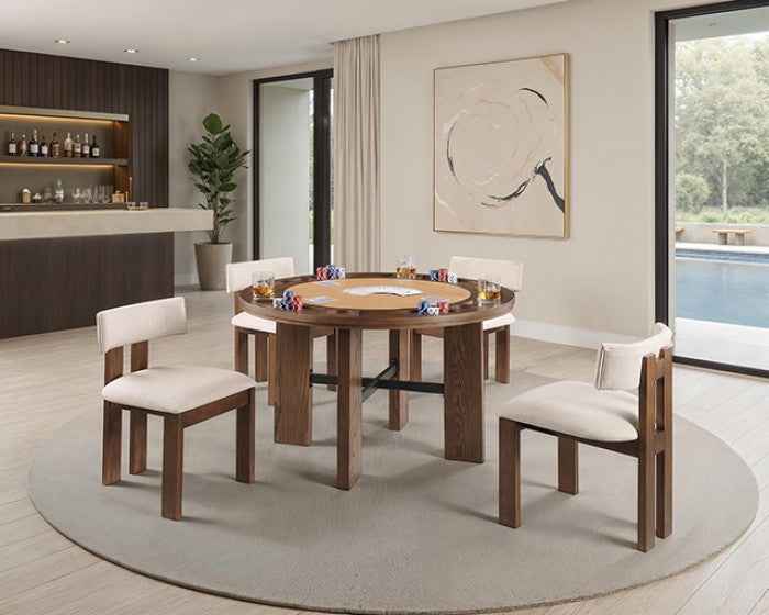 Gaetani Brown 5-Pice Dining Room Set by Furniture of America at Eve Furniture