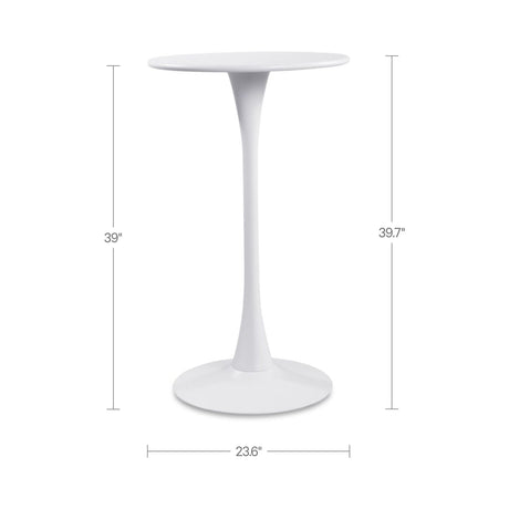 Gage White Outdoor Bar Table by MOES at Eve Furniture