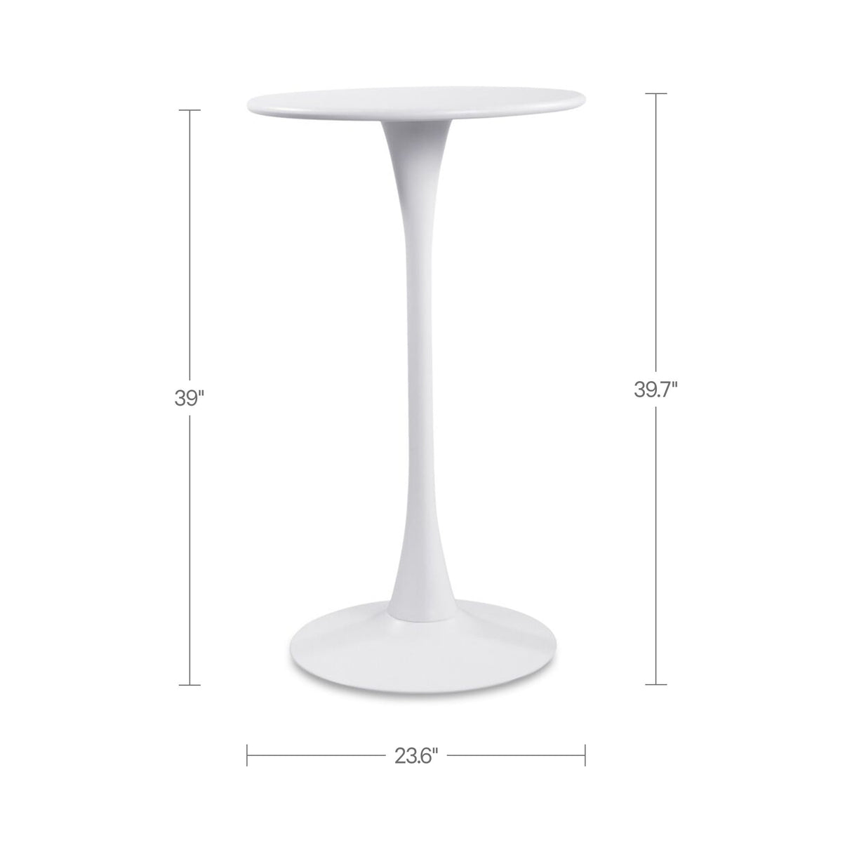 Gage White Outdoor Bar Table by Moe's Home at Eve Furniture