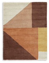 Gailmore Cream/Pink/Ocher Medium Rug by Ashley at Eve Furniture