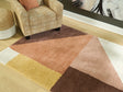 Gailmore Cream/Pink/Ocher Medium Rug by Ashley at Eve Furniture