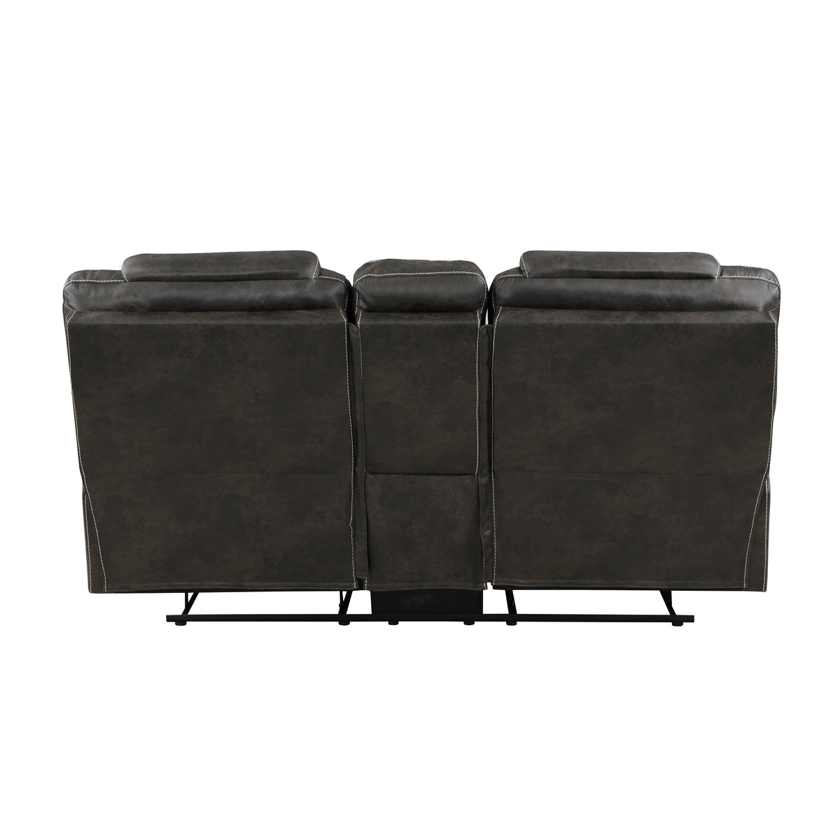 Gainesville Chocolate 2-Piece Double Reclining Set by Homelegance at Eve Furniture