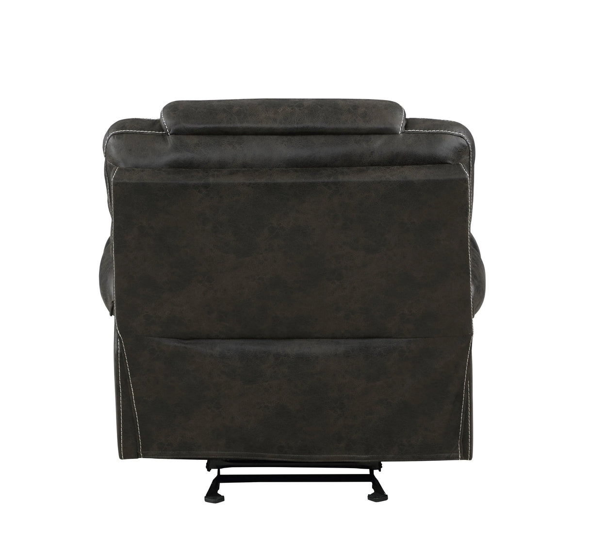 Gainesville Chocolate Glider Reclining Chair by Homelegance at Eve Furniture