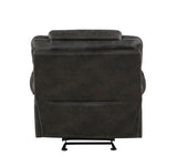 Gainesville Chocolate Microfiber Double Reclining Living Room Set by Homelegance at Eve Furniture