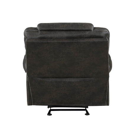 Gainesville Chocolate Microfiber Double Reclining Living Room Set by Homelegance at Eve Furniture
