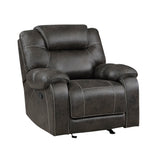 Gainesville Chocolate Microfiber Double Reclining Living Room Set by Homelegance at Eve Furniture