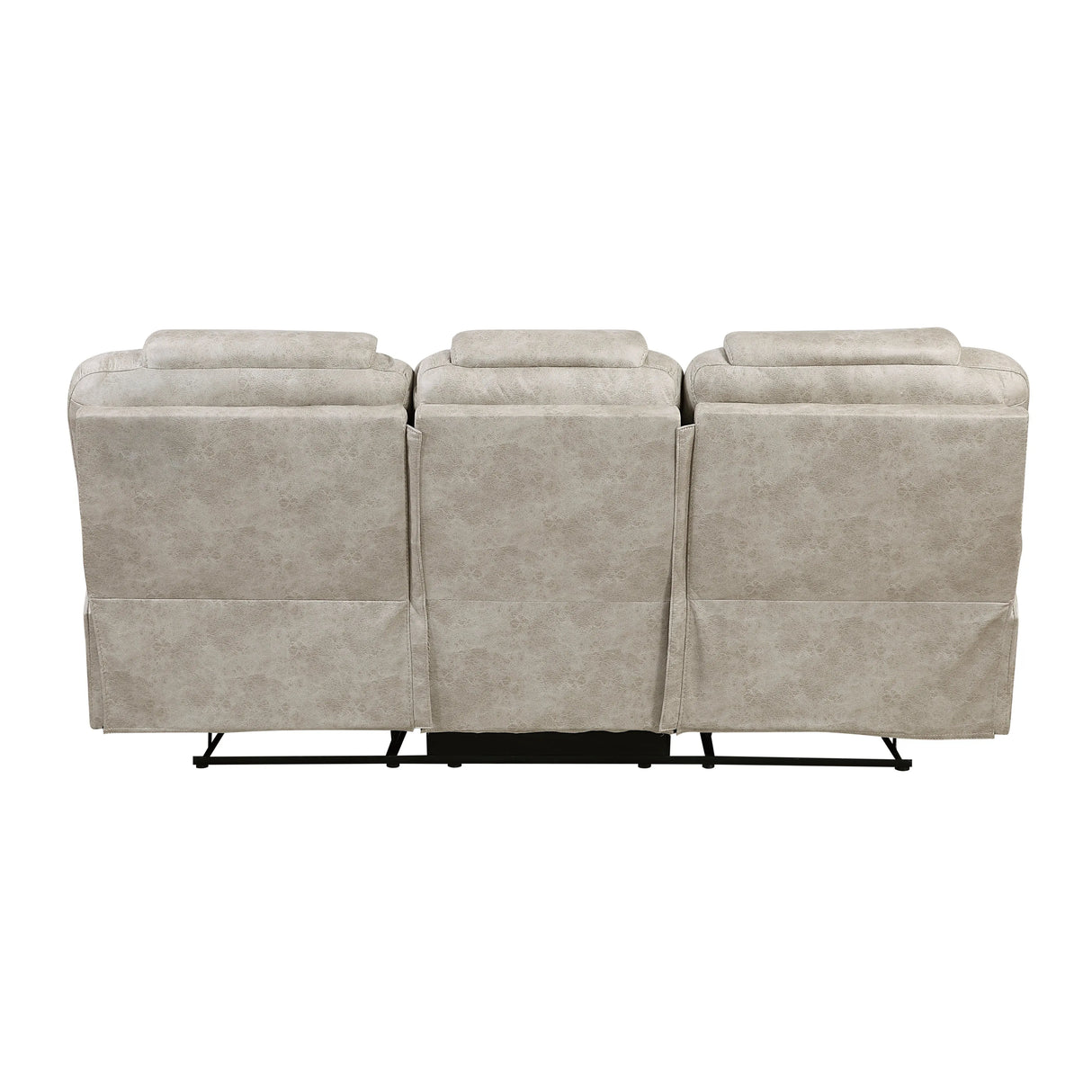 Gainesville Pewter Double Reclining Sofa by Homelegance at Eve Furniture