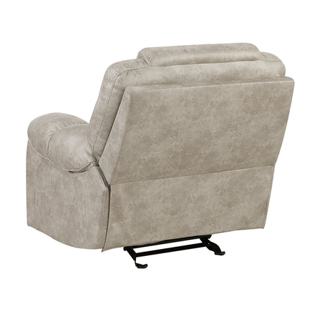 Gainesville Pewter Glider Reclining Chair by Homelegance at Eve Furniture