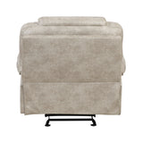 Gainesville Pewter Glider Reclining Chair by Homelegance at Eve Furniture