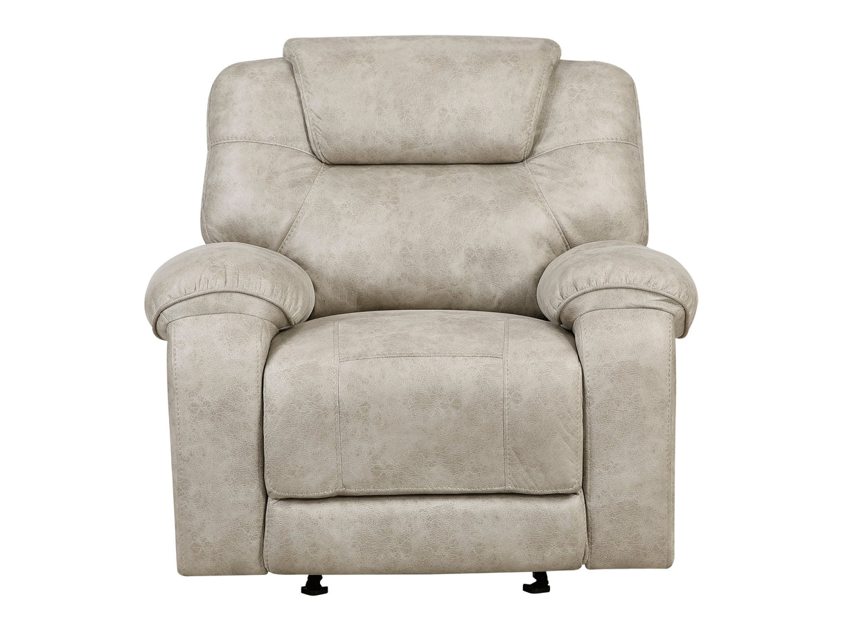 Gainesville Pewter Glider Reclining Chair by Homelegance at Eve Furniture
