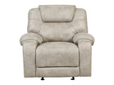Gainesville Pewter Glider Reclining Chair by Homelegance at Eve Furniture