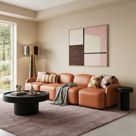 Gala Black & Natural Floor Lamp by Zuomod at Eve Furniture