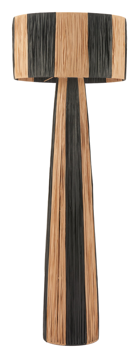 Gala Black & Natural Floor Lamp by Zuomod at Eve Furniture
