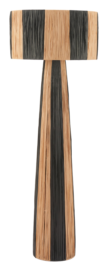 Gala Black & Natural Floor Lamp by Zuomod at Eve Furniture