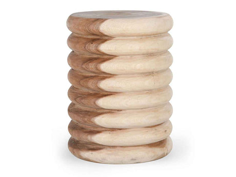 Gala Natural Round End Table by Classic Home at Eve Furniture