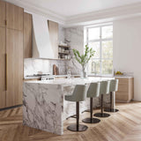 Gala Performance Vegan Leather Adjustable Stool by TOV Furniture at Eve Furniture