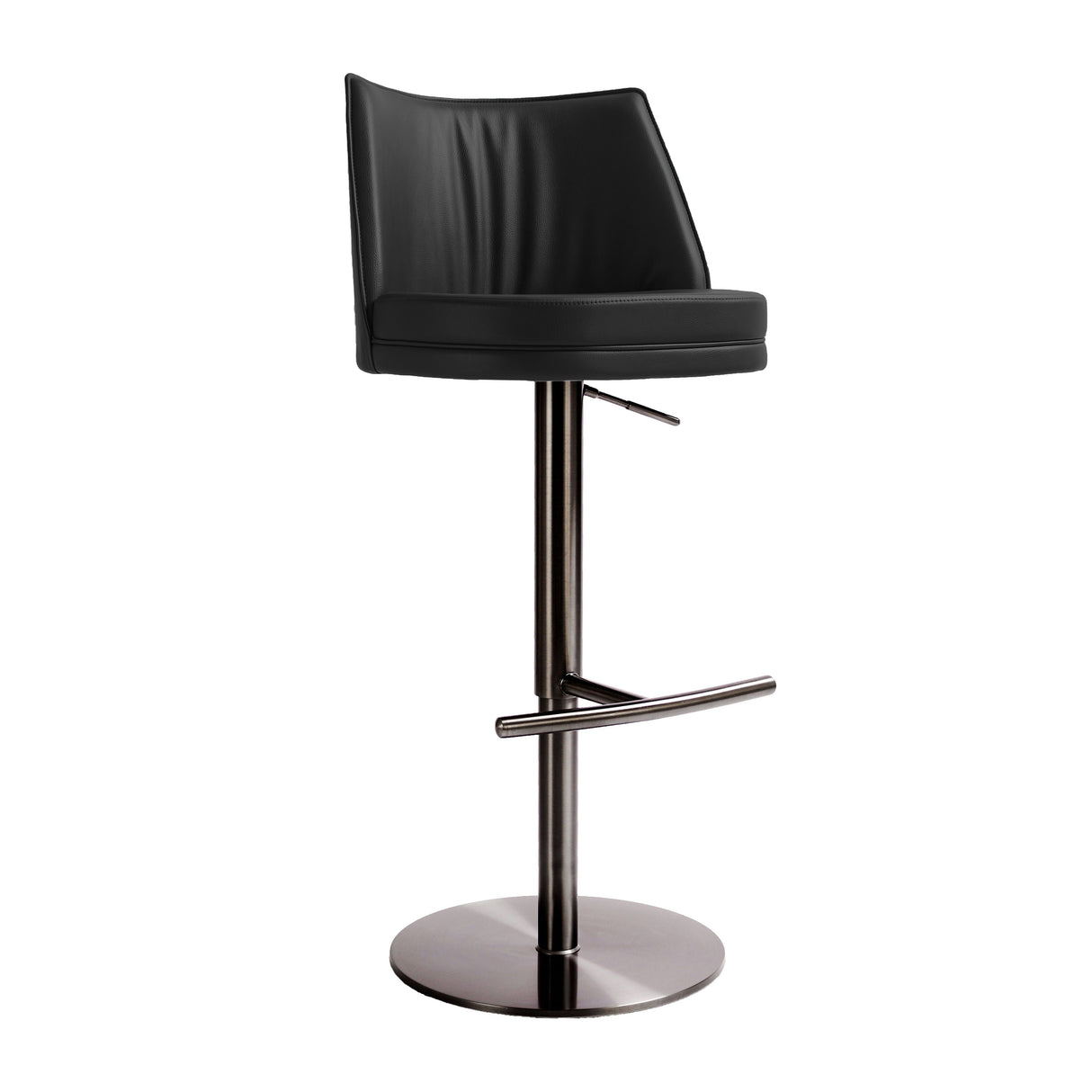 Gala Performance Vegan Leather Adjustable Stool by TOV Furniture at Eve Furniture