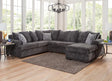 Galactic Charcoal Right Arm Facing (RAF) Sectional by Happy Homes at Eve Furniture