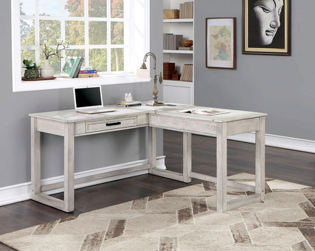 Galarga Antique White Desk by Furniture of America at Eve Furniture
