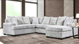Galatic Cream/Beige Fabric Right Arm Facing (RAF) Sectional by Happy Homes at Eve Furniture