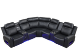Galaxy Black Power Reclining Sectional by New Era Innovations at Eve Furniture