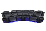 Galaxy Black Power Reclining Sectional by New Era Innovations at Eve Furniture