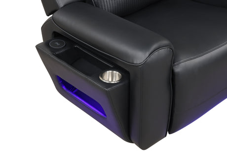 Galaxy Black Power Reclining Sectional by New Era Innovations at Eve Furniture