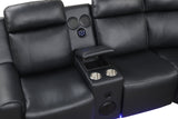 Galaxy Black Power Reclining Sectional by New Era Innovations at Eve Furniture
