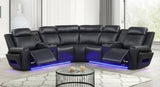 Galaxy Black Power Reclining Sectional by New Era Innovations at Eve Furniture