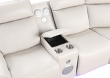 Galaxy Sand Power Reclining Sectional by New Era Innovations at Eve Furniture