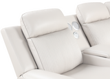 Galaxy Sand Power Reclining Sectional by New Era Innovations at Eve Furniture