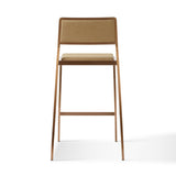 Gale Tan Basketweave Stackable Stool - Set of 2 by TOV Furniture at Eve Furniture